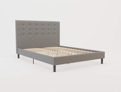 Kylie Grey Fabric Bed Frame