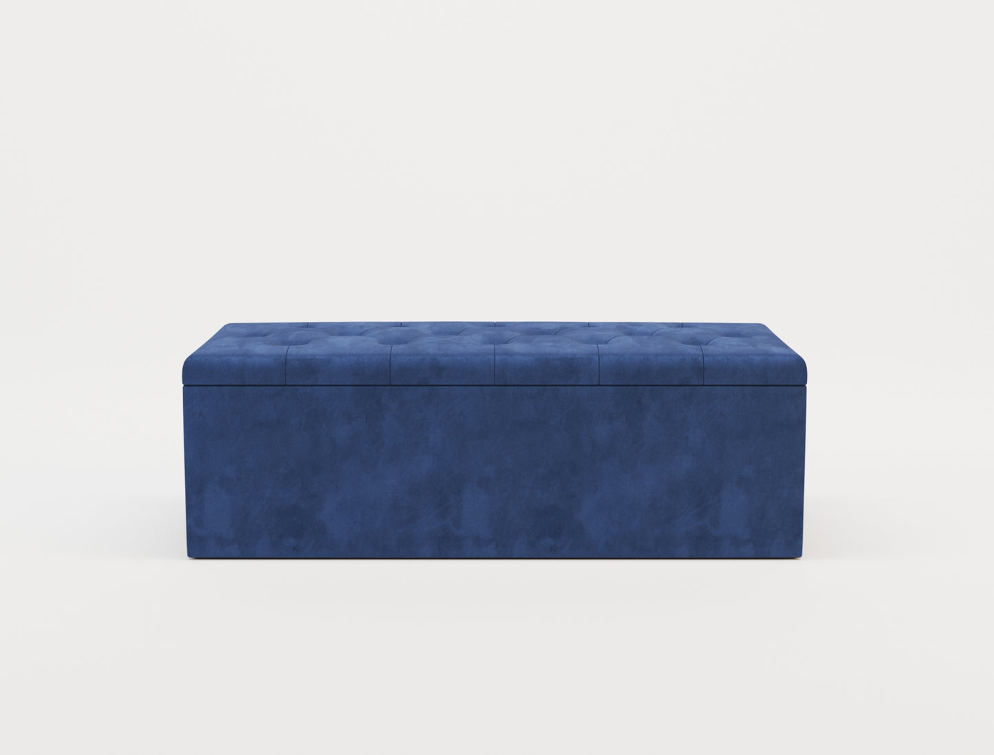 Selina Blue Velvet Ottoman