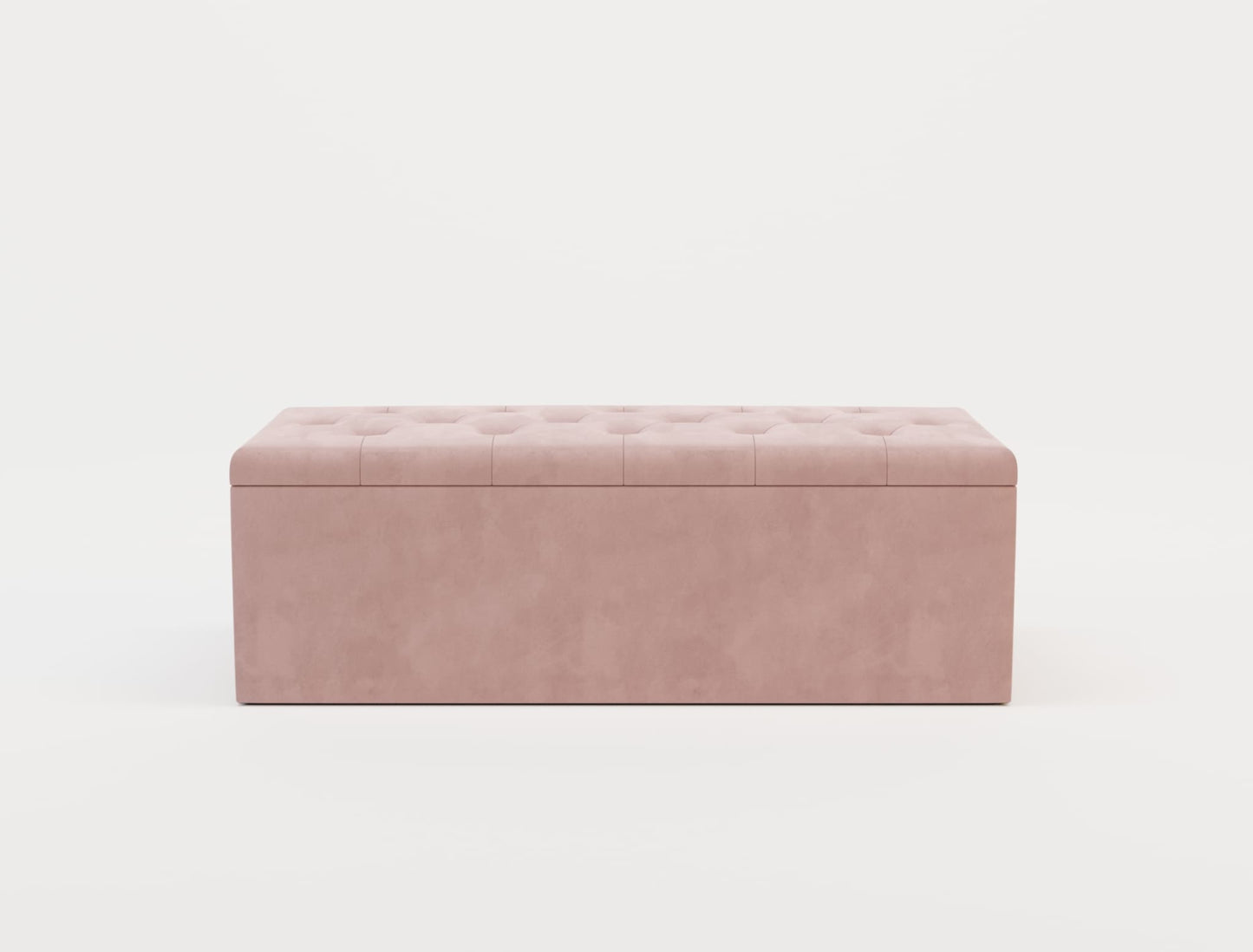 Selina Pink Velvet Ottoman