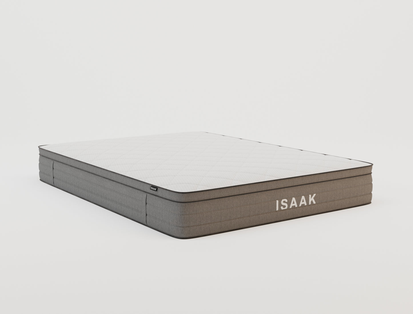 Isaak Comfort Deluxe Grey Fabric Mattress
