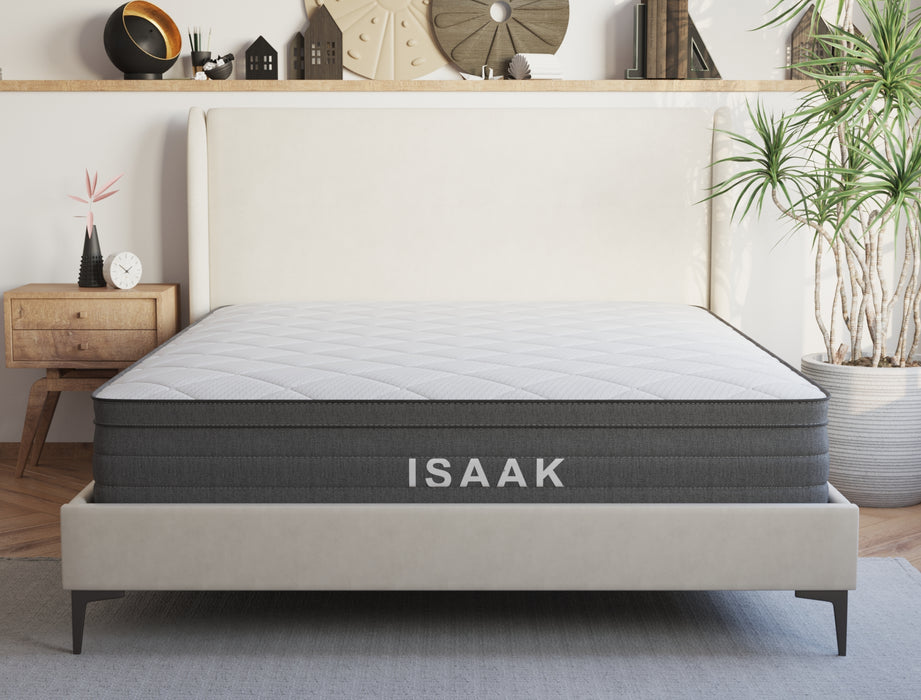 Isaak Hybrid Premium Charcoal Fabric Mattress