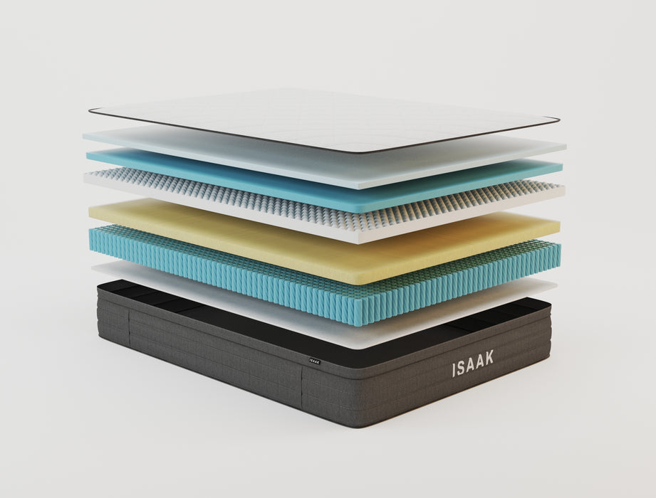 Isaak Hybrid Premium Charcoal Fabric Mattress