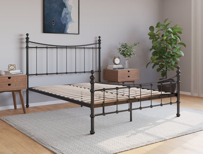 Juls Black Metal Bed Frame