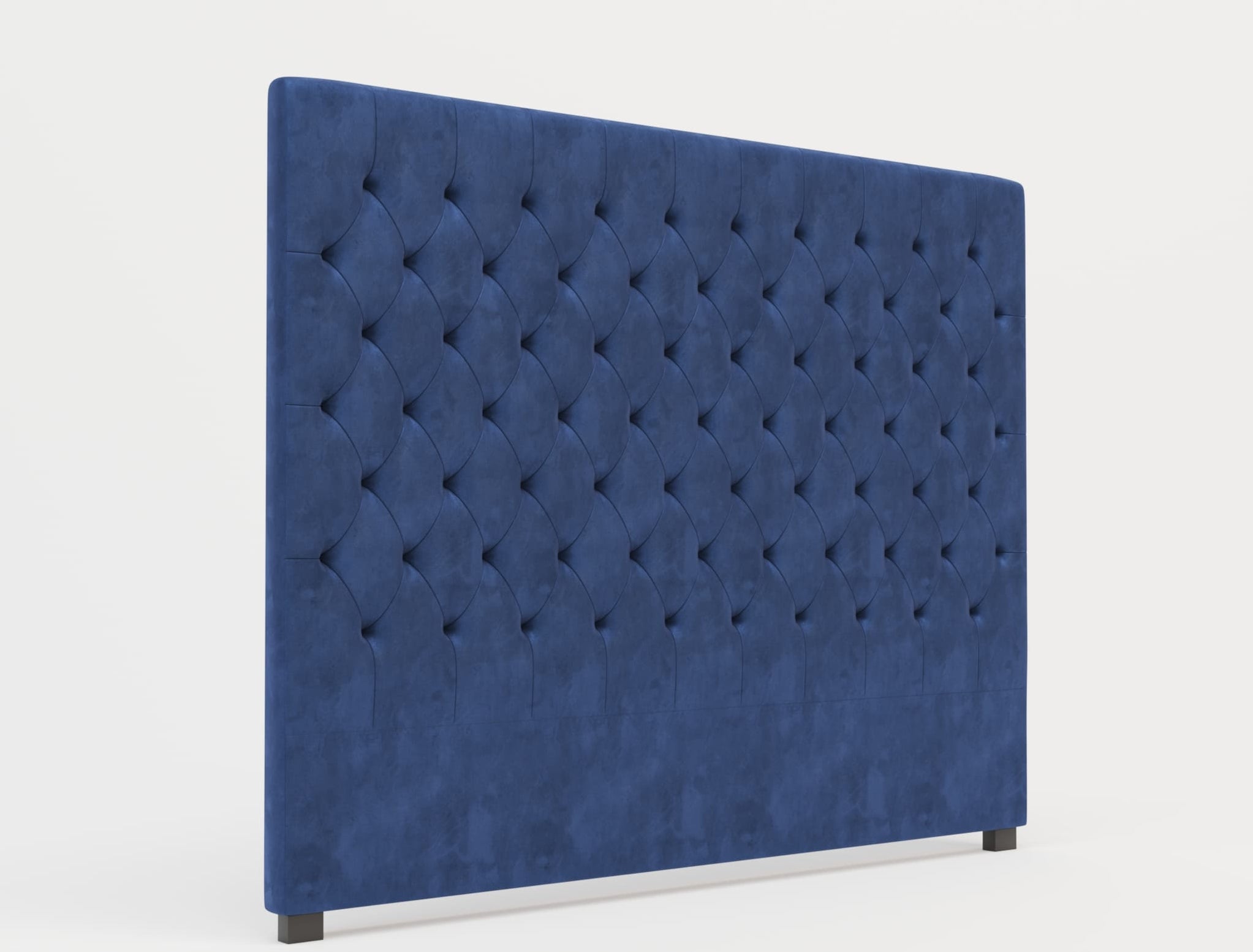 Mansory Blue Velvet Bed Head — ISAAK