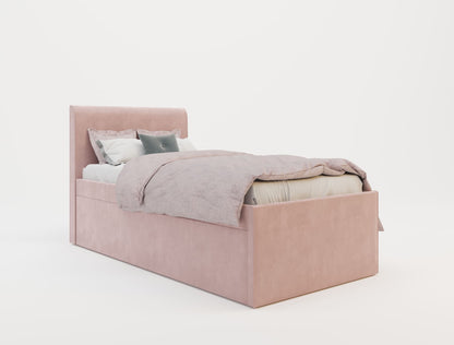 Selina Pink Velvet Trundle