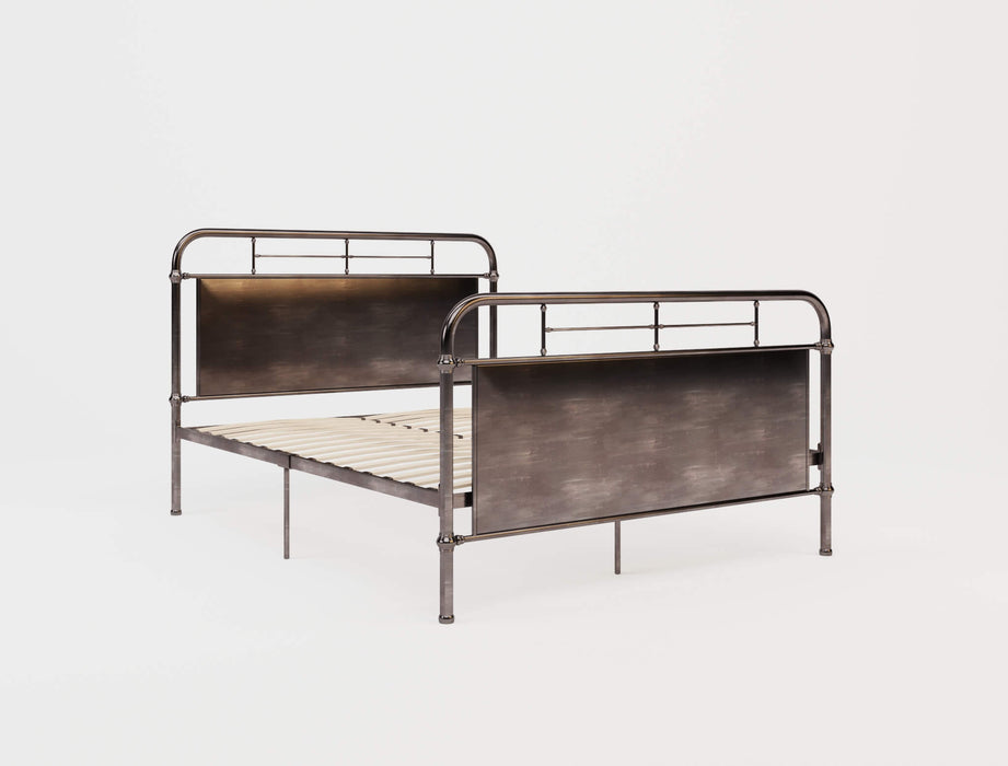 Kingston Brown Metal Bed Frame