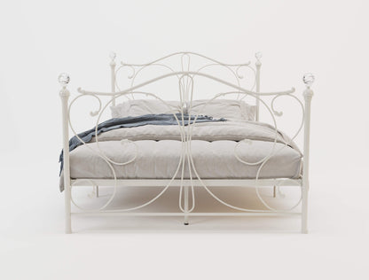 Sophie White Metal Bed Frame