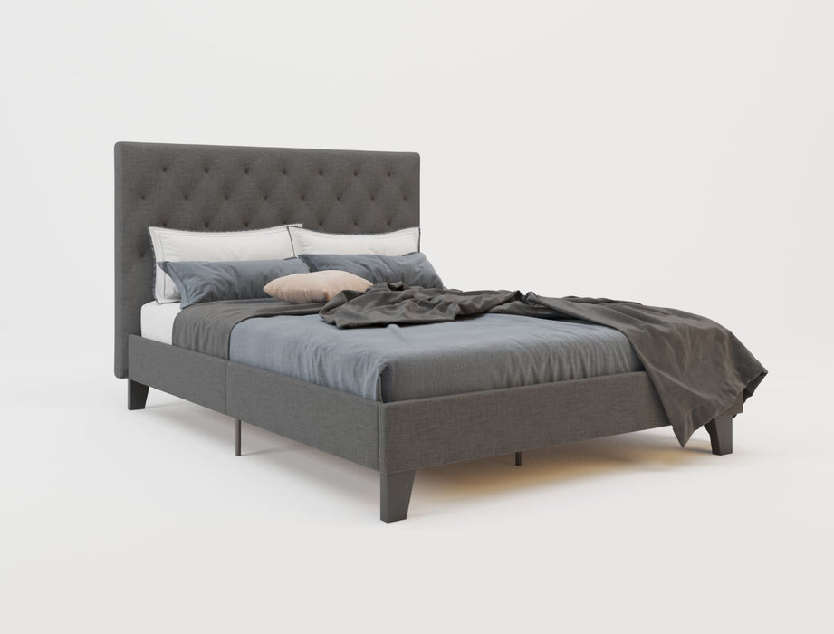 Oxford Charcoal Fabric Bed Frame