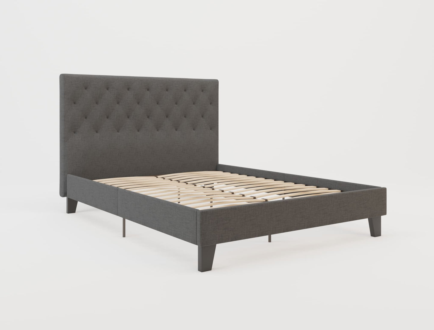 Oxford Charcoal Fabric Bed Frame