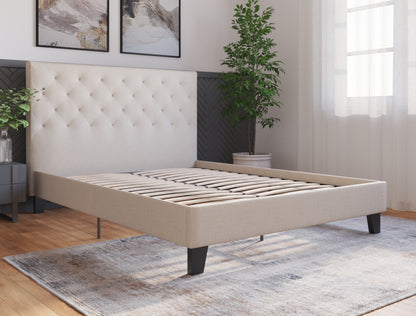 Oxford Beige Fabric Bed Frame