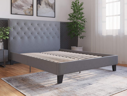 Oxford Grey Fabric Bed Frame