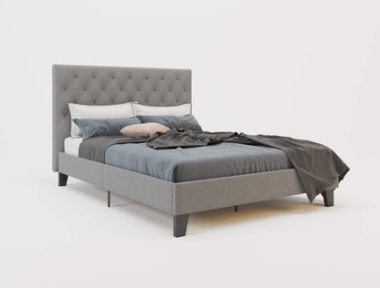 Oxford Grey Fabric Bed Frame