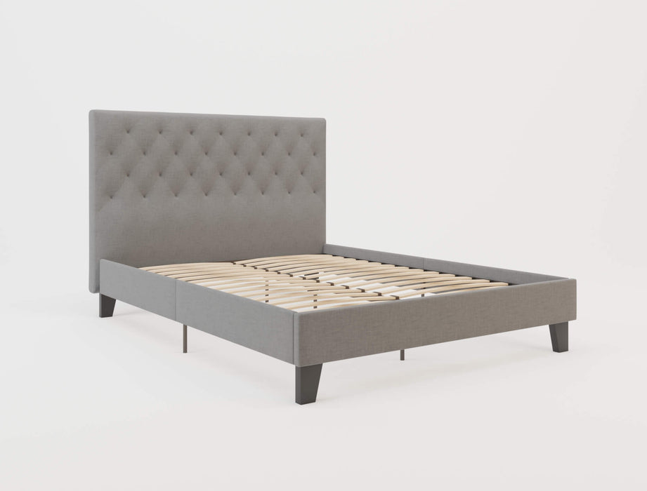 Oxford Grey Fabric Bed Frame