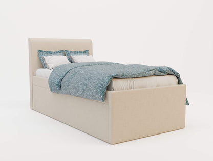 Hazel White Oak Fabric Trundle