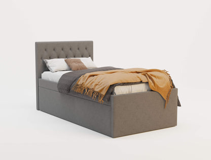 Rolla Grey Fabric Trundle